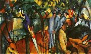 August Macke Zoological Garden I oil painting on canvas